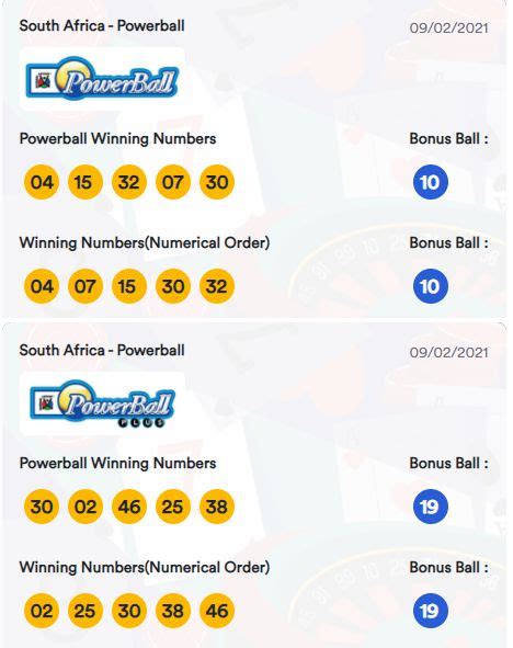 rsa powerball results